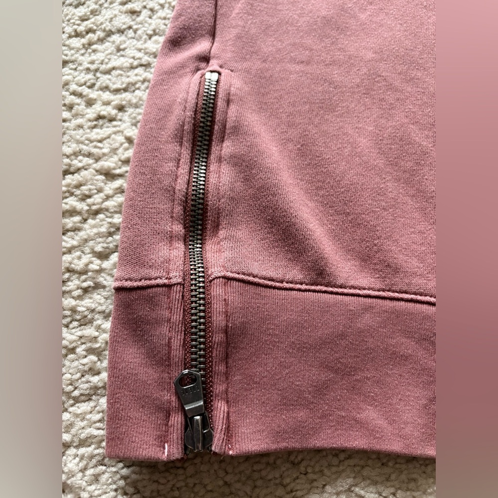 American Eagle Outfitters Dusty Rose Sweatshirt Dress Pullover Cottagecore - Picture 2 of 11